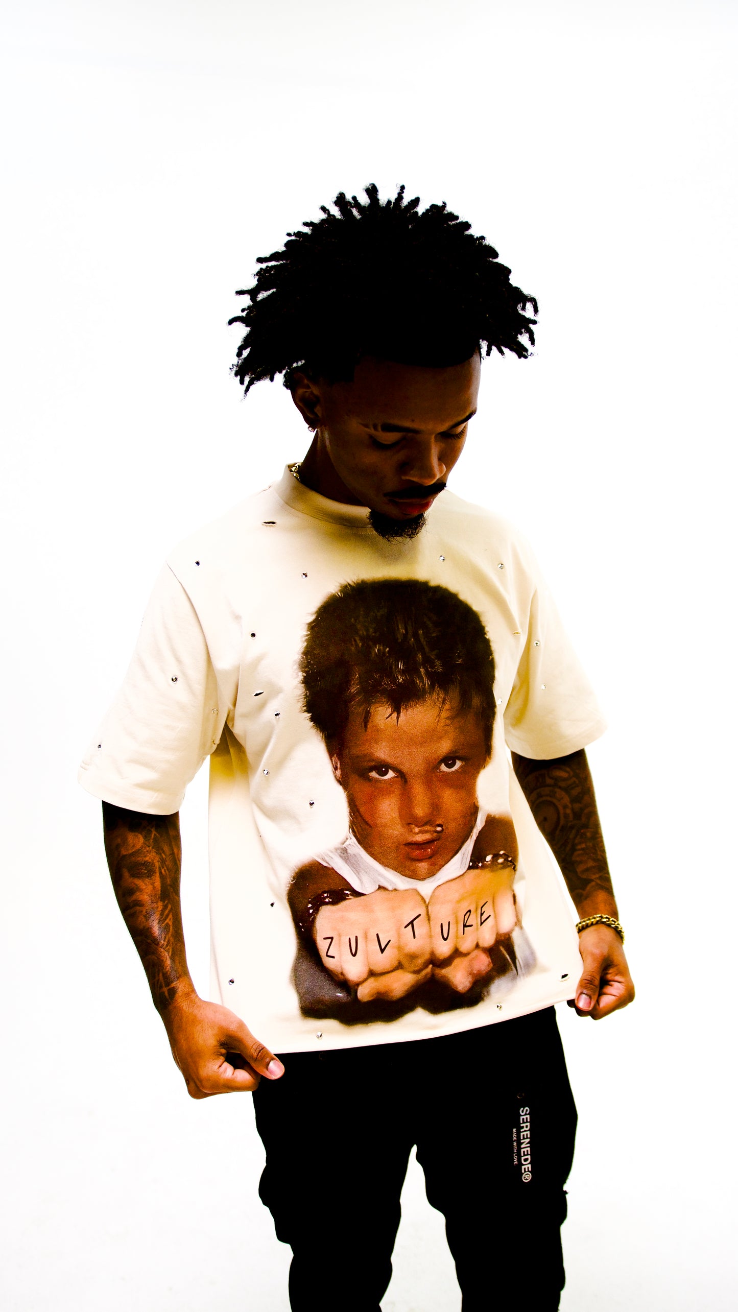 ZULTURE REBEL TEEE BEIGE